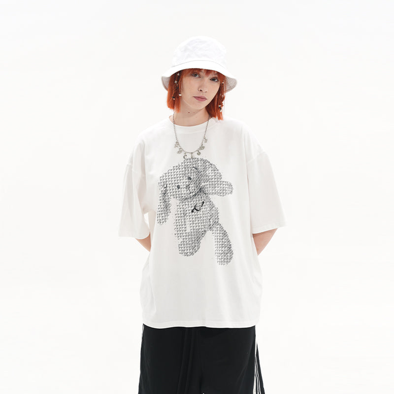 Dark Rabbit Doll Printed Tee