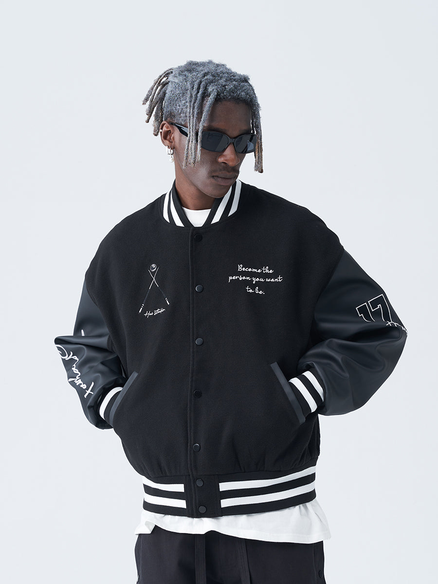 Paisley Eight Ball Varsity Jacket