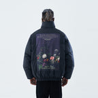 Oil Painting Flowers Down Jacket