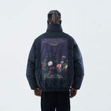 Load image into Gallery viewer, Oil Painting Flowers Down Jacket
