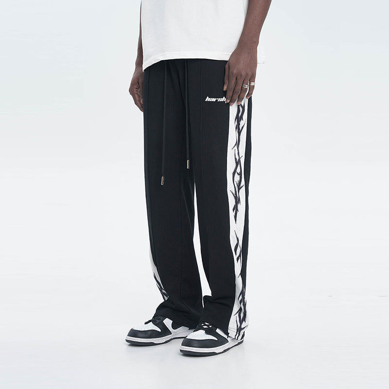 Thorns Drawstrings Loose Sweatpants