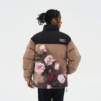 Vintage Oil Painting Printed Down Jacket