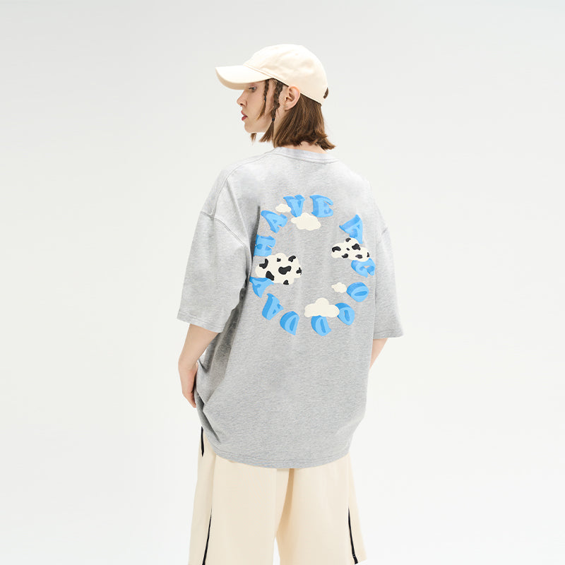 3D Clouds Logo Ring Printed Tee