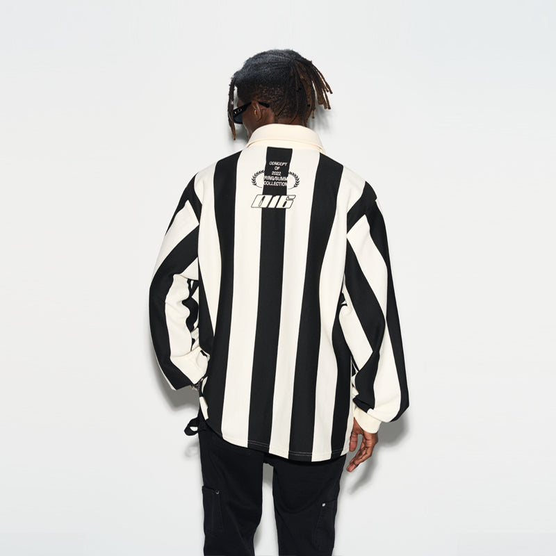 Striped Logo L/S Jersey Shirt