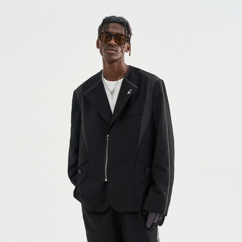 Reflective Sleeves Suit Jacket