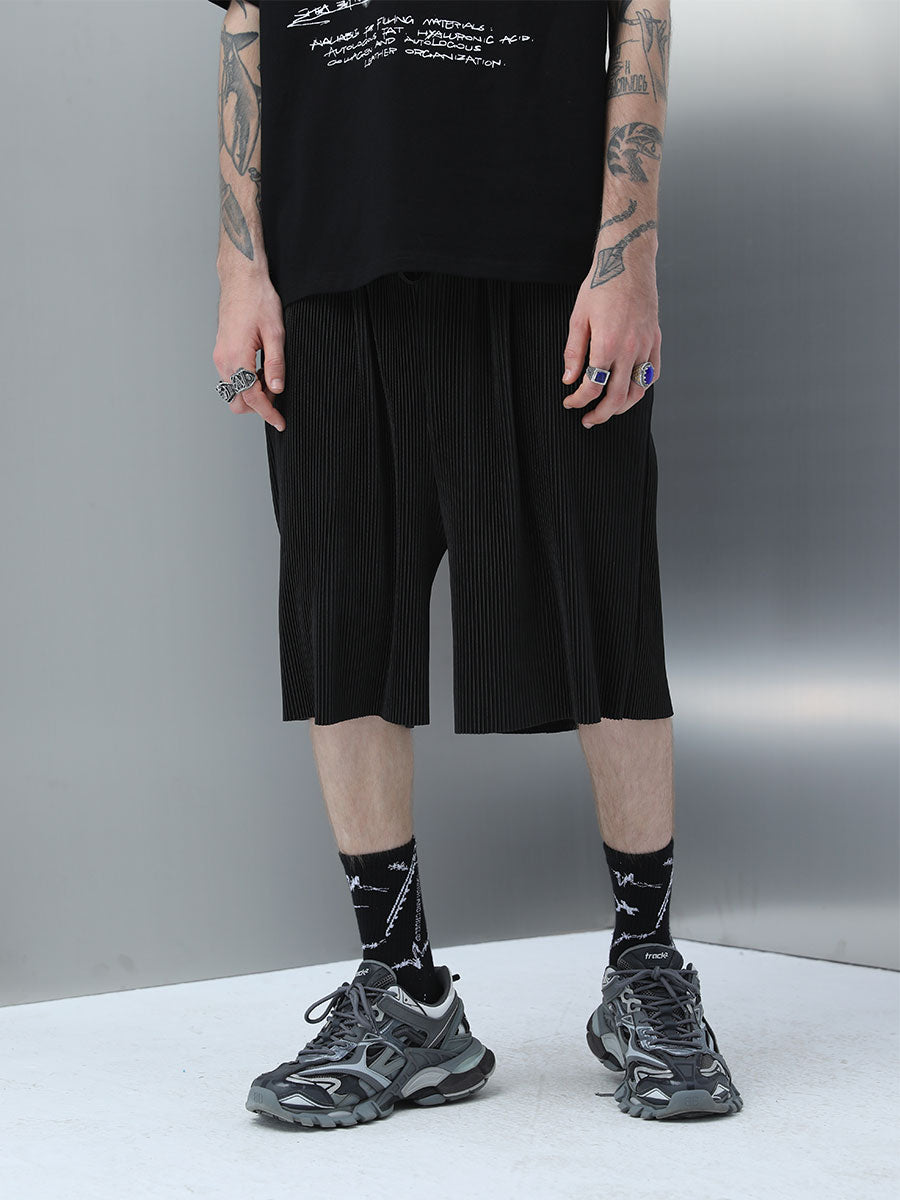 Striped Straight Shorts