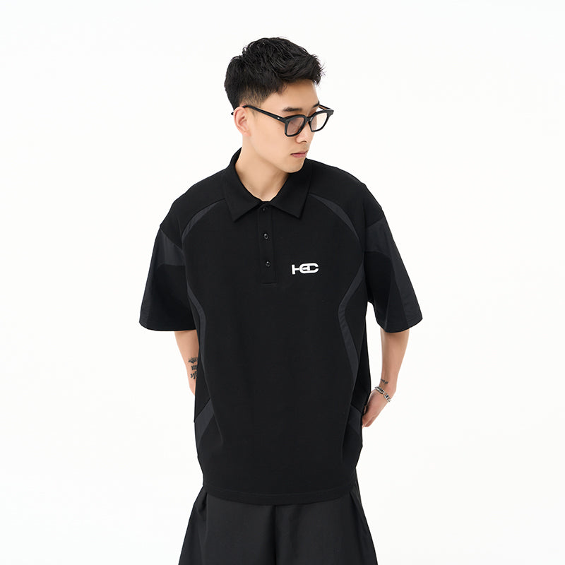 Nylon Stitching Polo Shirt