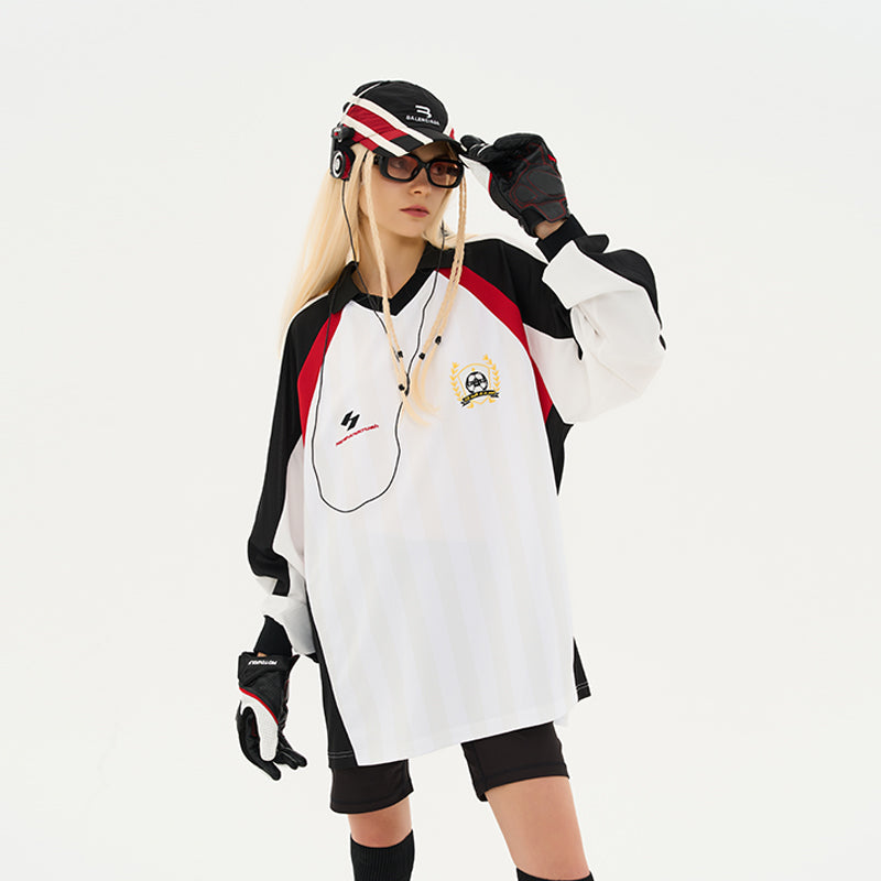 Retro Logo Colorblock L/S Jersey