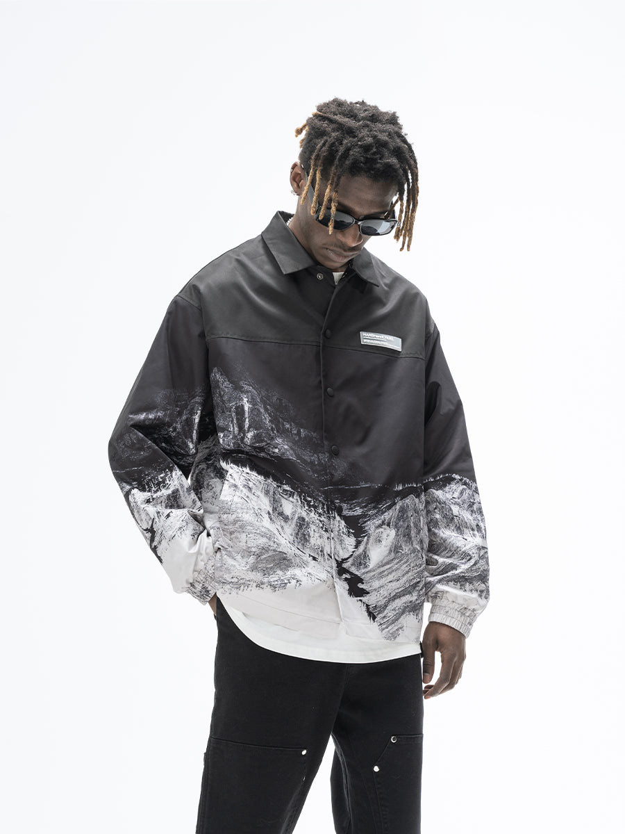 Mountain Logo Coach Jacket