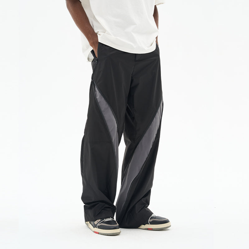Nylon Zipper Functional Cargo Trousers