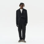 Asymmetric Pocket Deconstructed Suit jacket