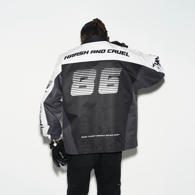 Colorblock Logo Racing Coach Jacket
