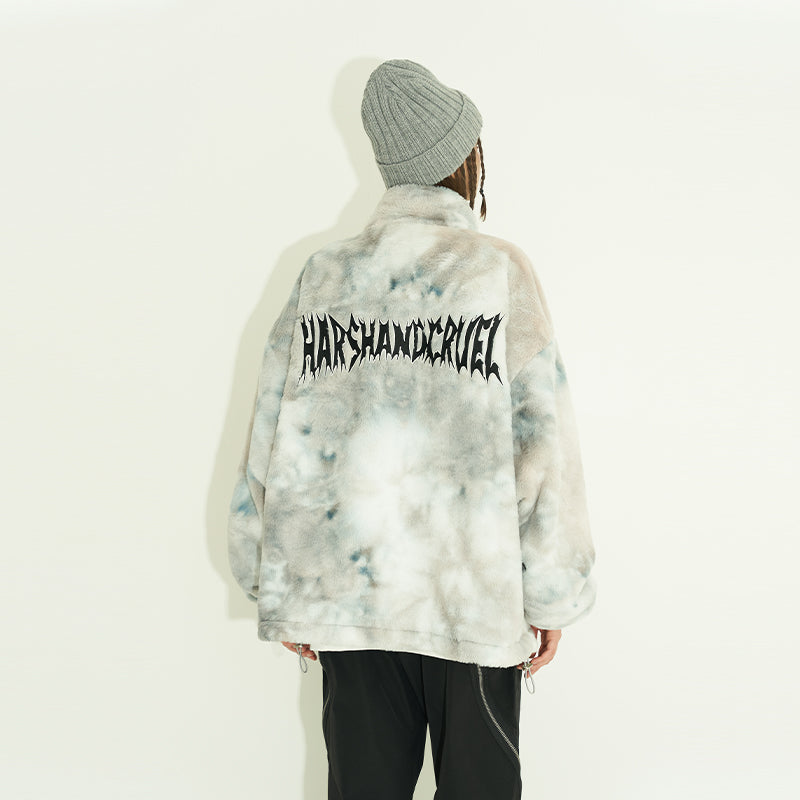 Tie-Dyed Embroidered Logo Jacket