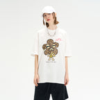 Cartoon Flower Printed Tee