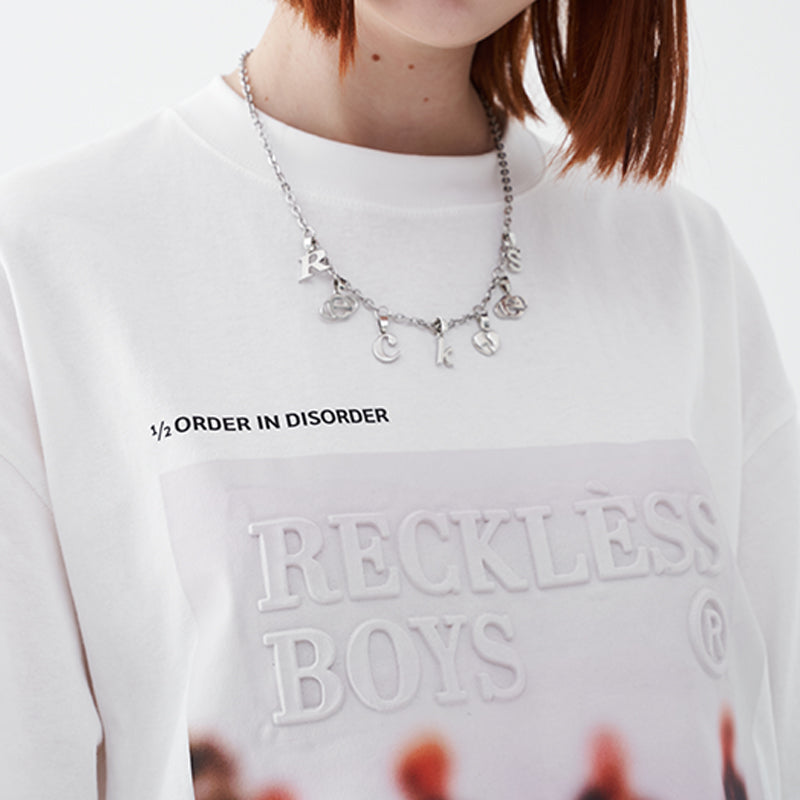 Embossing Blurred Picture Tee