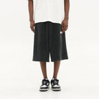 TPU Loose Washed Denim Shorts
