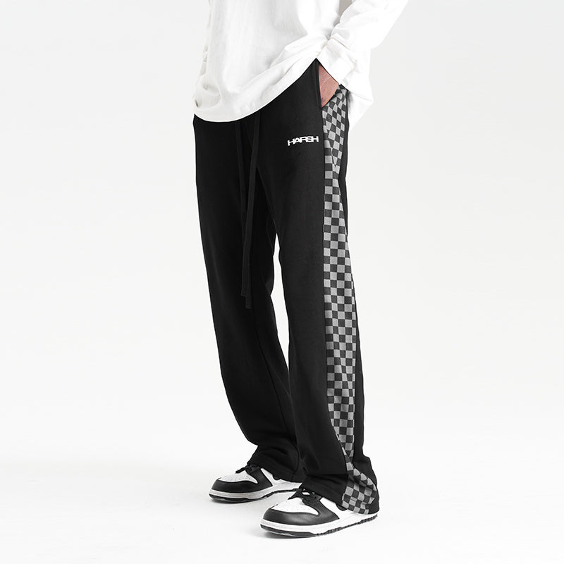 Checkerboard Stripes Sweatpants