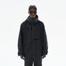 Load image into Gallery viewer, Deconstructed Functional Rubberized Zipper Jacket
