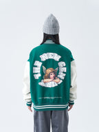 3D Angel Ring Varsity Jacket