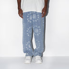 3D Circles All Over Denim
