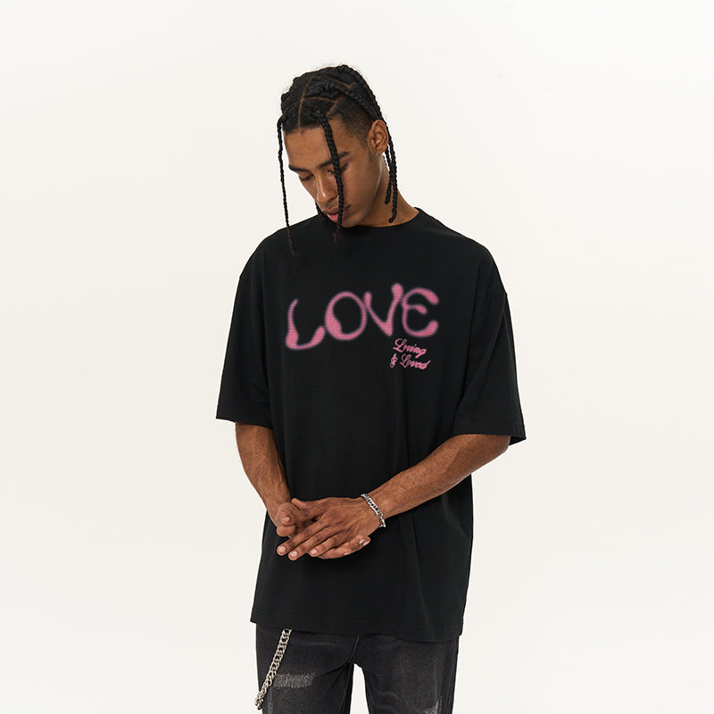 Love Slogan Printed Tee
