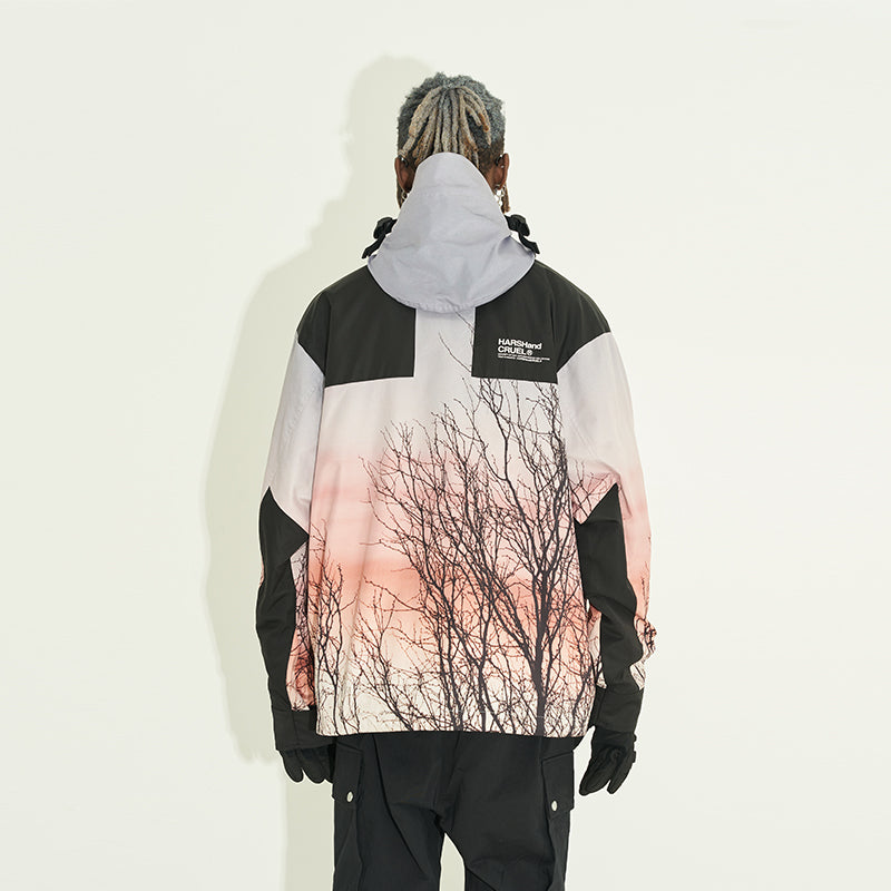 Sunset Forest Stitching Jacket