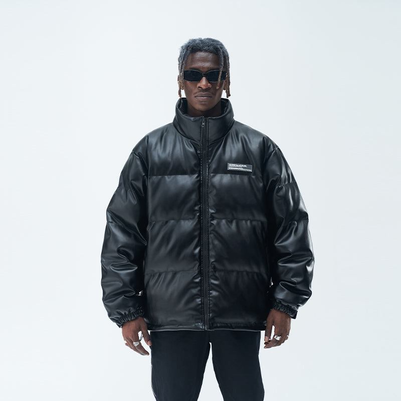 Angels Circle Leather Down Jacket