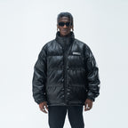 Angels Circle Leather Down Jacket
