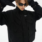 Asymmetrical Multi-Pocket Functional Jacket