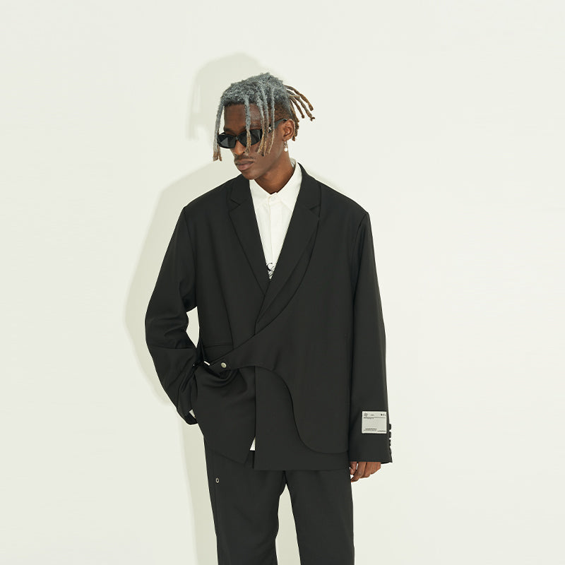 Deconstruction Layered Suit Jacket