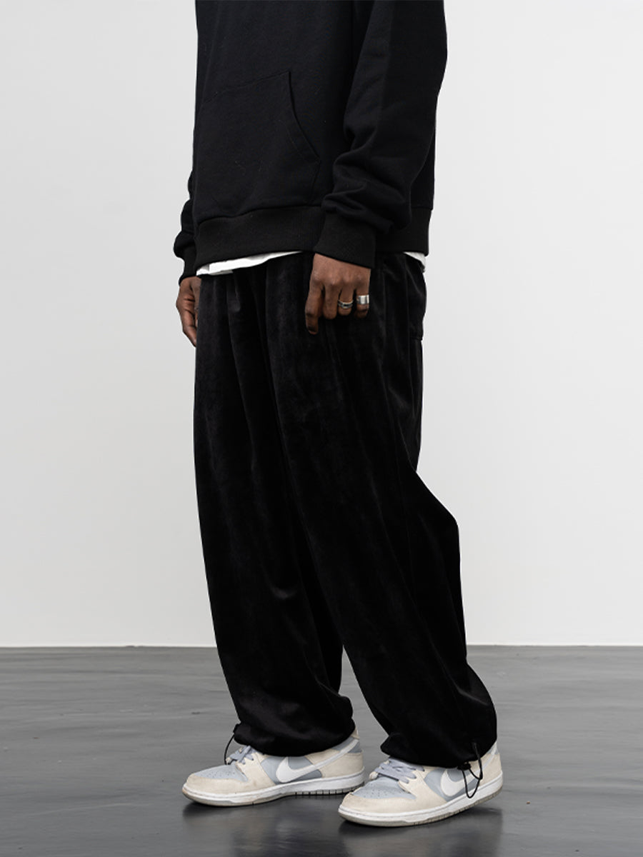 Basic Velvet Loose Trousers