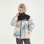 Handpainted Divisionism Down Jacket