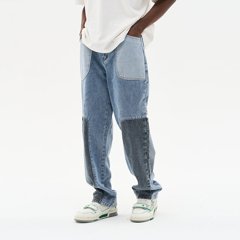 Straight Paneled Denim