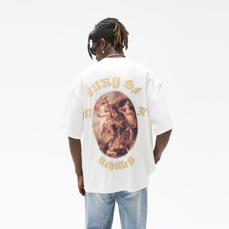 Achilles Oil Painting Foam Printed Tee