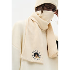 Cartoon Face Knitted Scarf
