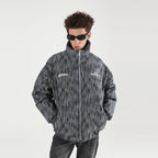 Custom Denim Logo Padded Down jacket