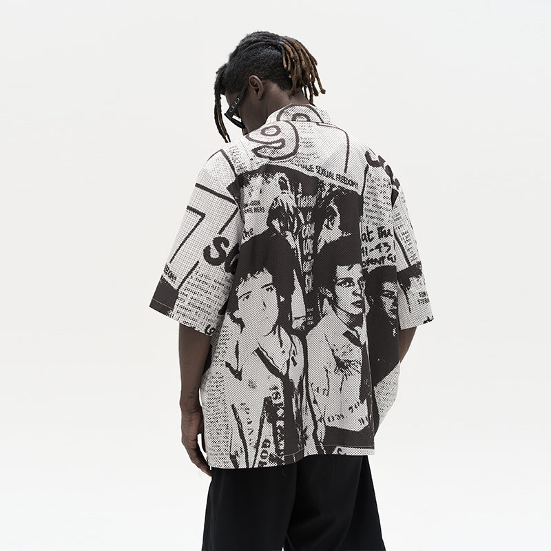 Rock Band Full Printed Cuban Shirt