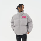PVC Pocket Stand Up Collar Down Jacket
