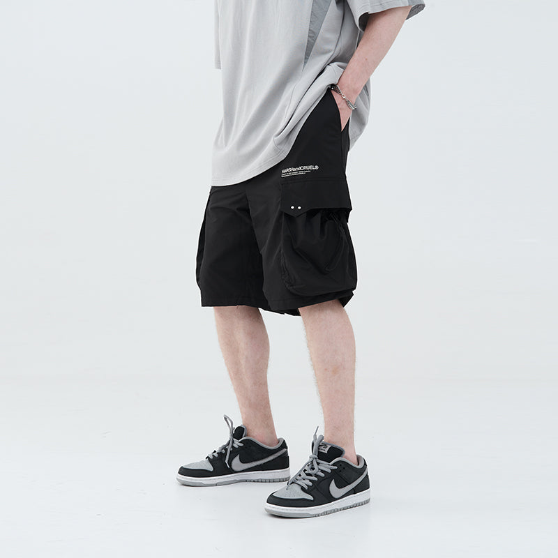 Drawstrings Cargo Shorts
