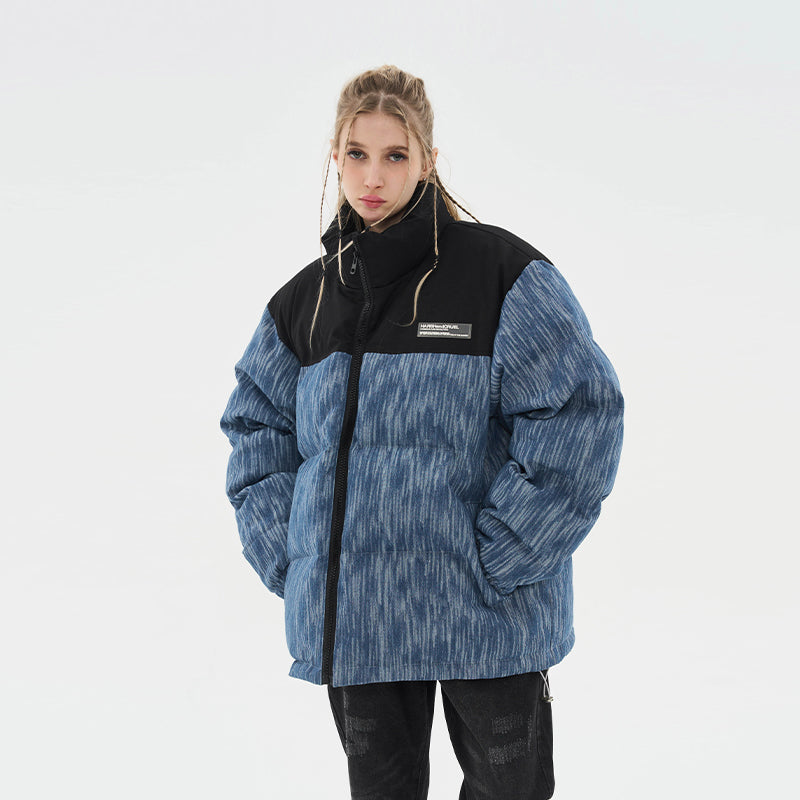 Custom Denim Padded Down jacket
