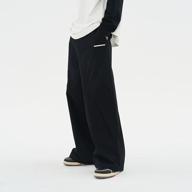 Pleated Wide Loose Trousers