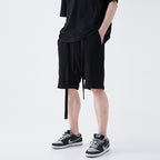 Knitted Drawstrings Logo Shorts