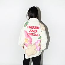 Load image into Gallery viewer, Handpainted Cartoon Flowers Coach Jacket
