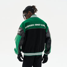 Load image into Gallery viewer, Woolen Embroidered Racing Jacket

