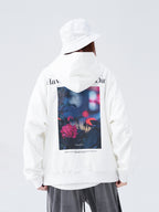 Flowers Photo Print Hoodie
