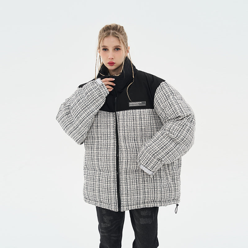 Plaid Padded Down Jacket