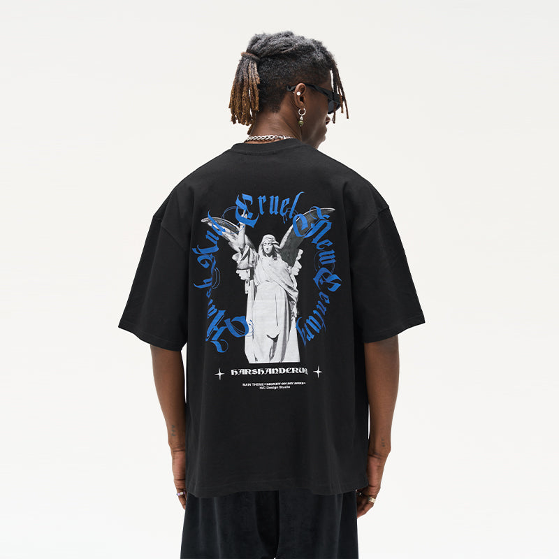 Gothic Statue Printed Tee
