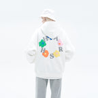 Foam Print Flowers Hoodie