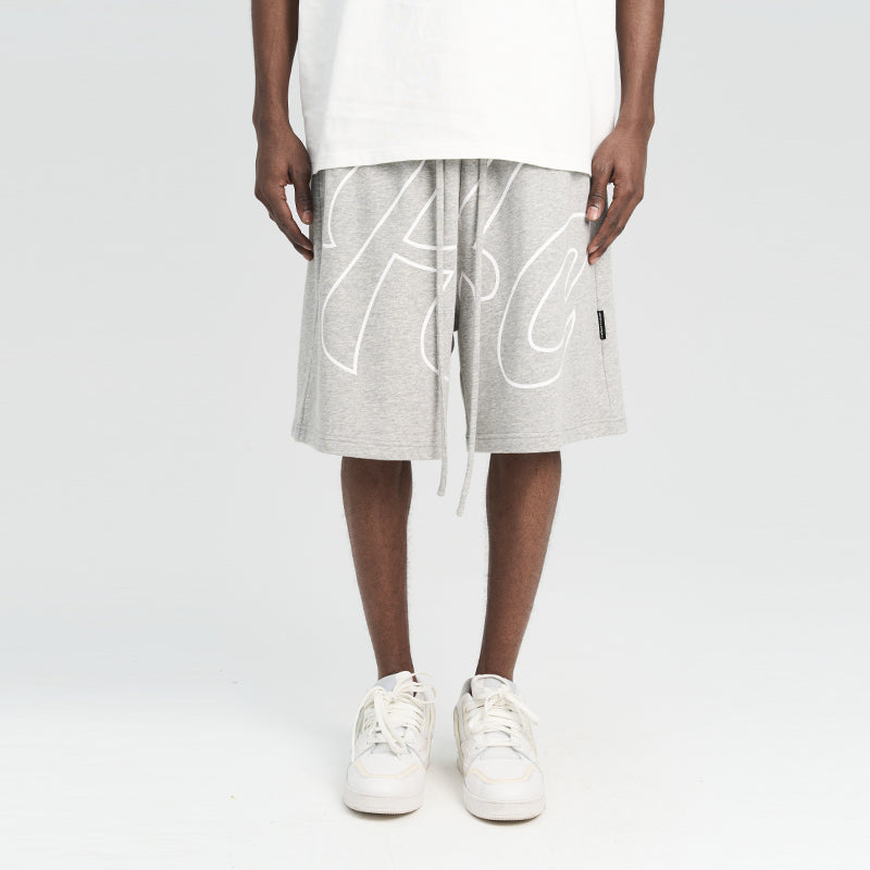 Handwritten Logo Printed Shorts