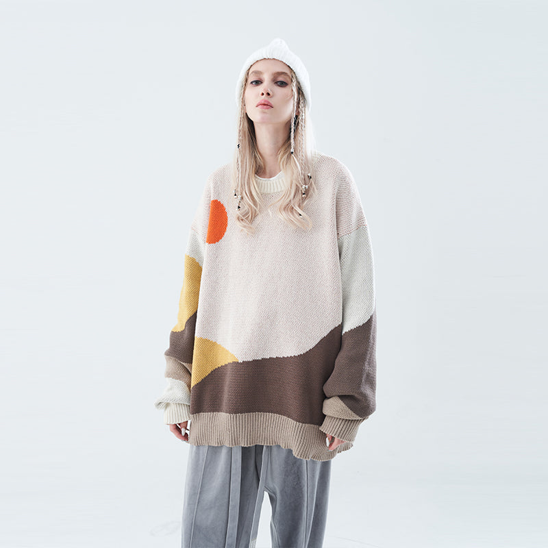 Mountain Landscape Sweater